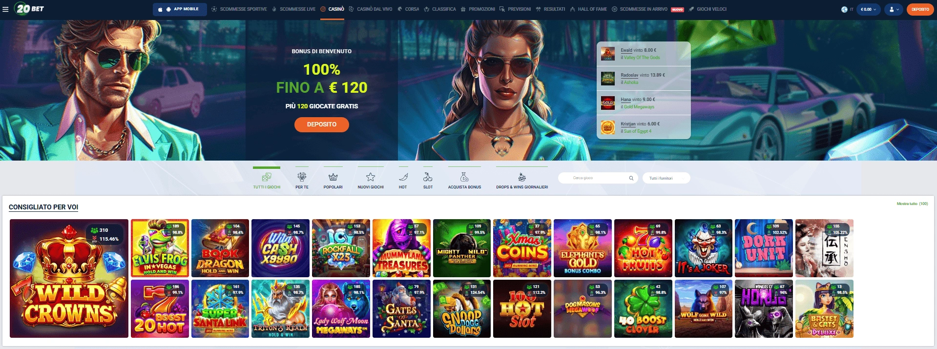 Dove utilizzare al meglio i bonus di 20bet